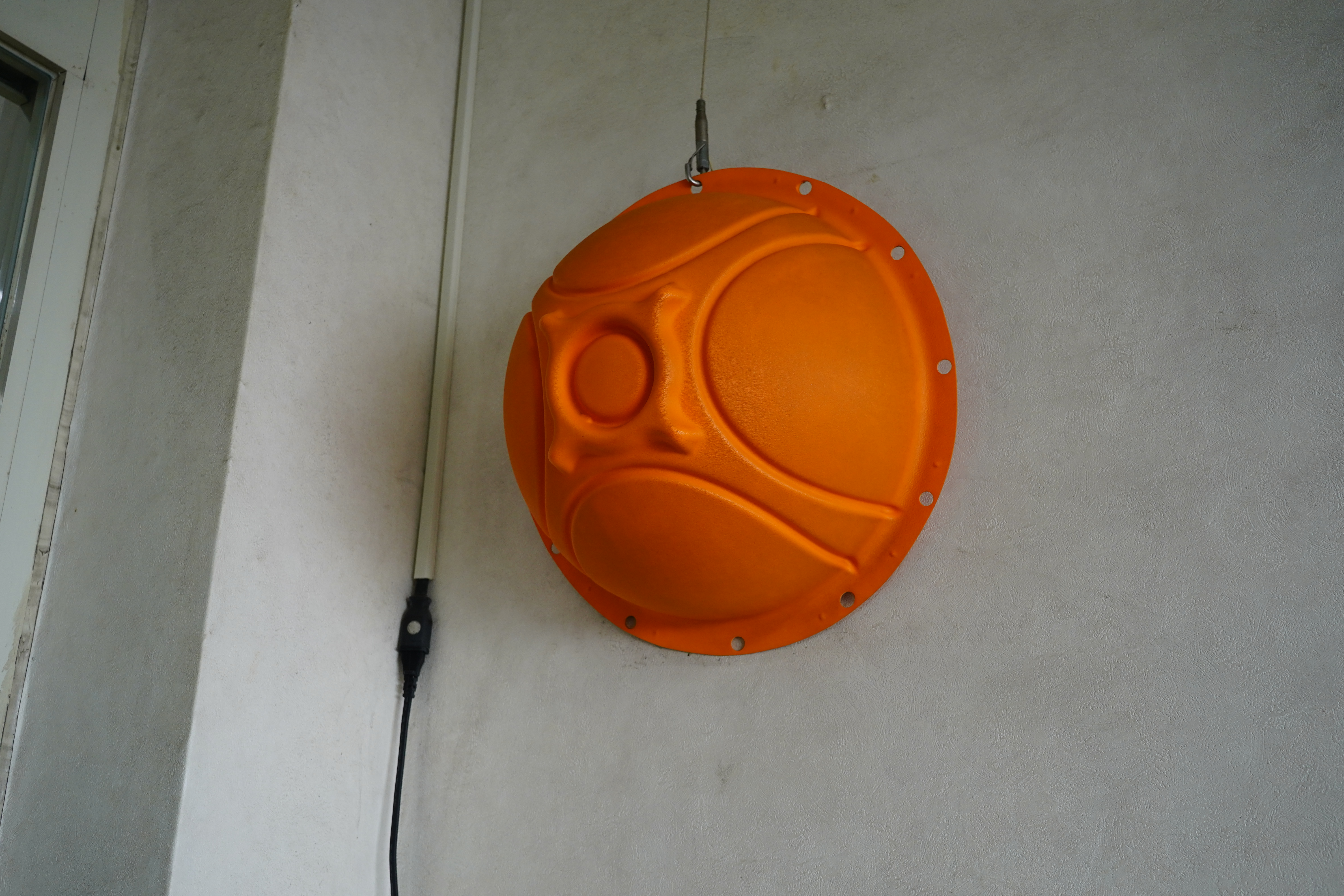 Thick-sheet formed orange industrial enclosure